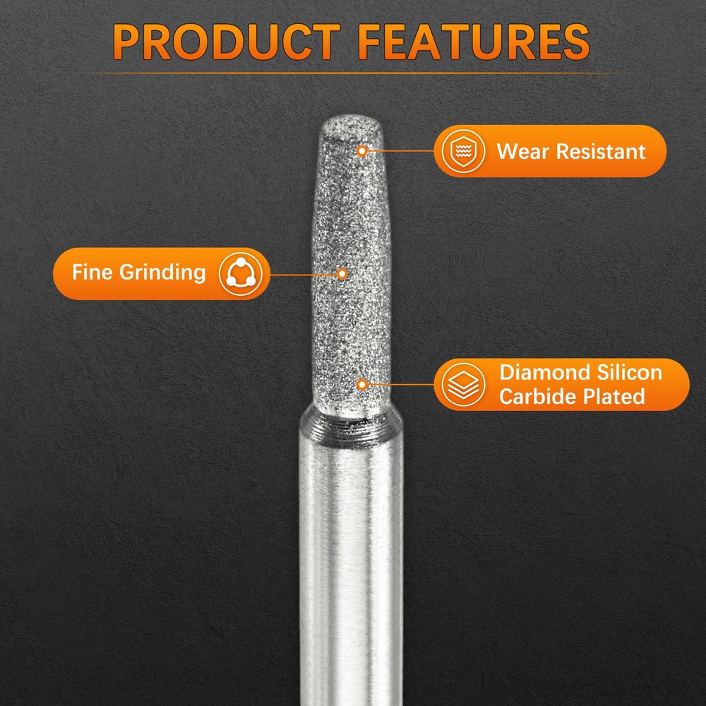 Chainsaw Sharpener with Nuts [24pcs]-Chainsaw Sharpening-[Silver- 3/16 Inch]