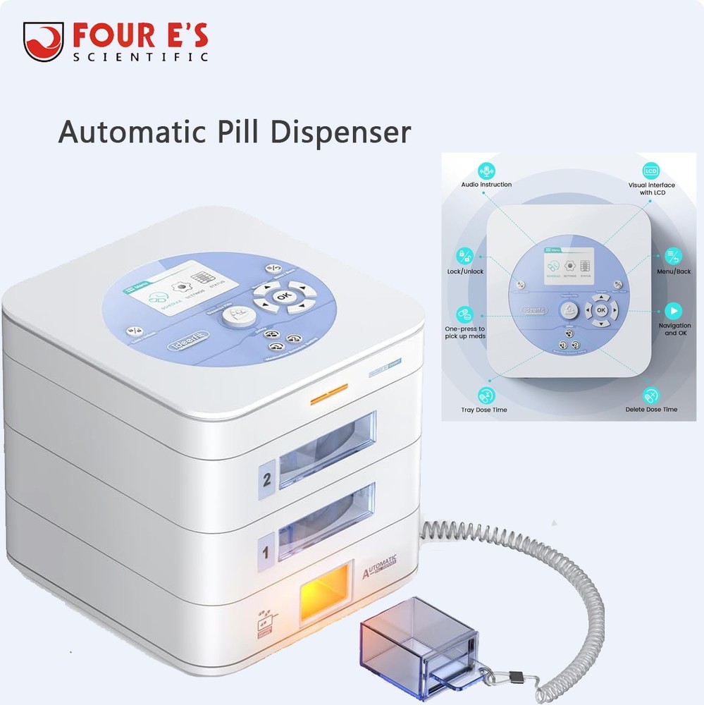 Pill box Automatic Pill Dispenser 28-Day Smart Pill Organizer Smart App Control