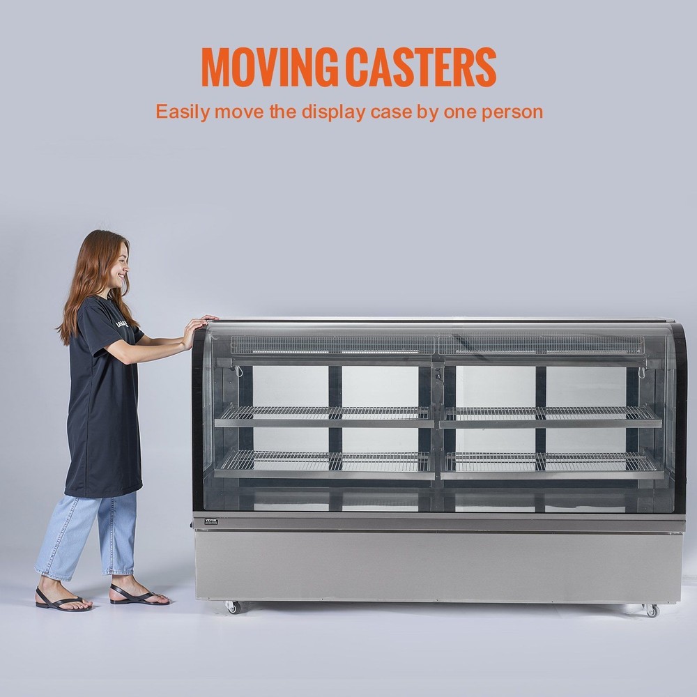 901L 32cu ft 4-Tier Refrigerated Display Case & Pastry Cooler
