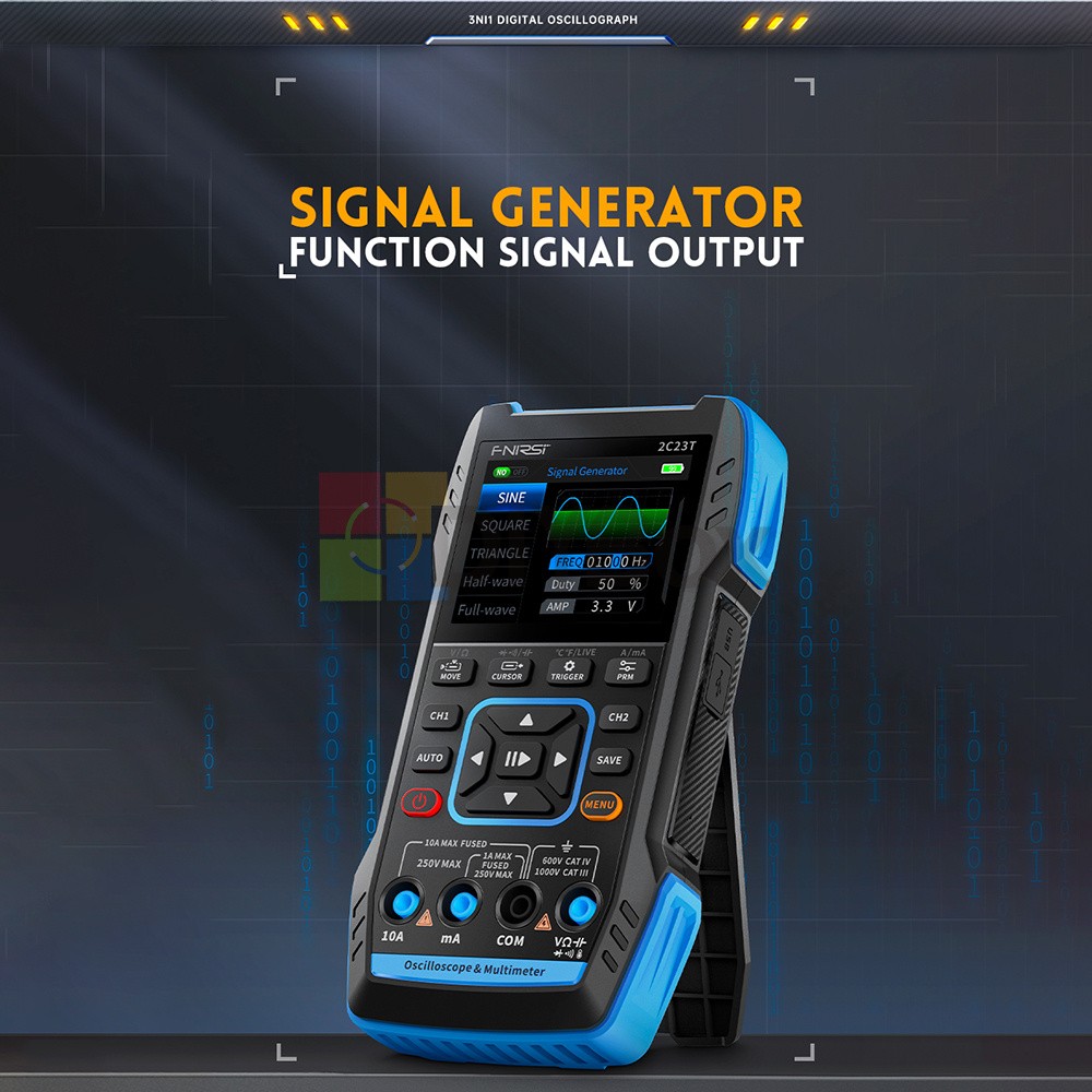 FNIRSI 2C23T Handheld Digital Oscilloscope /Multimeter Function Signal Generator
