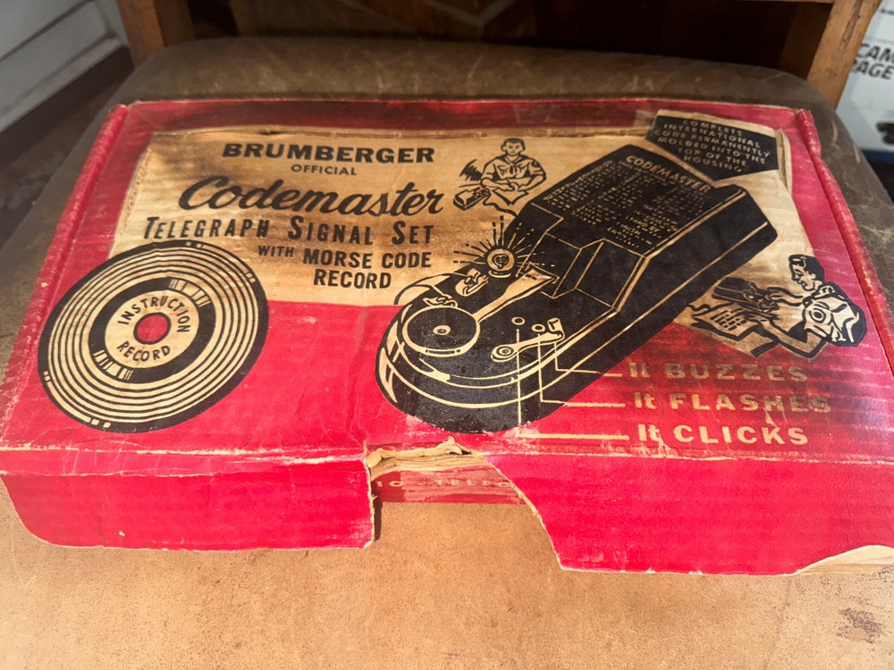 Vintage Brumberger Official Codemaster Telegraph Set Morse Code ham radio