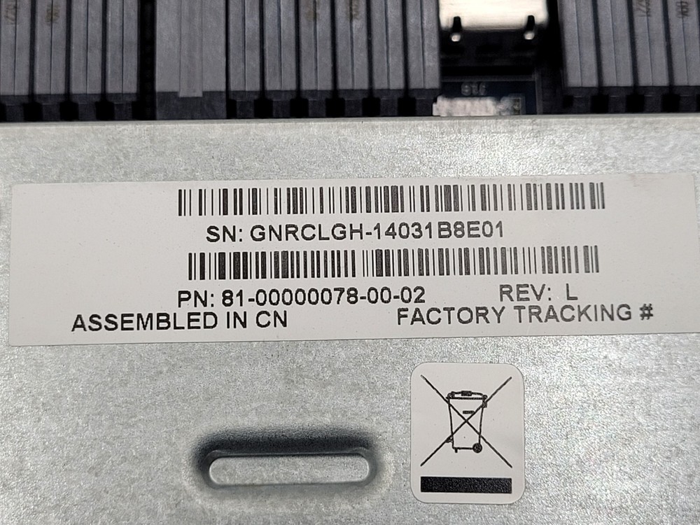 Dot Hill MSA 2040 FC SAS Drive Storage Array Control 81-00000078-00-02