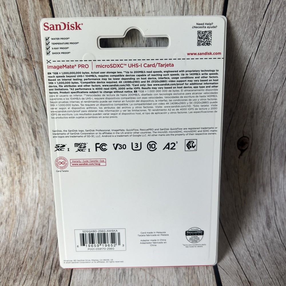 SanDisk ImageMate PRO microSDXC Memory Card - 256GB