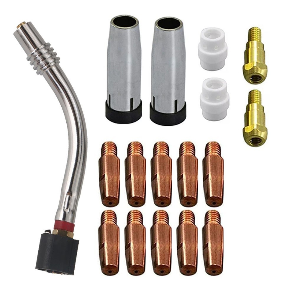 24KD Welding Kit 17 Pieces Set Brass Gas Diffuser DIY Welding Projects