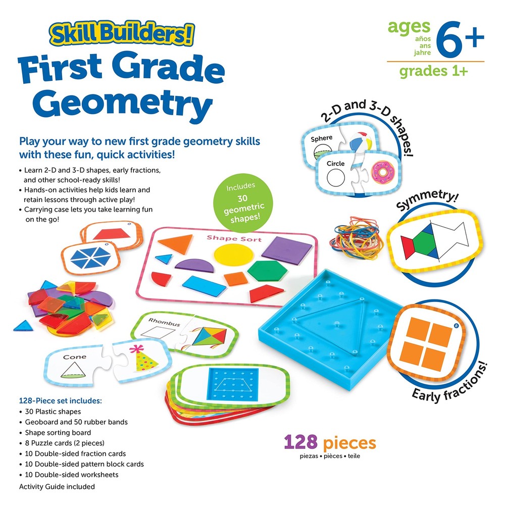 Skill Builders 1St Grade Geometry Activity Set Hands On Learning For Kids