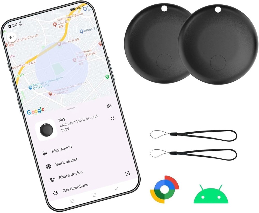 Air Tag for Android,Android air Tags-2 Pack Google Certified Androi... Fast Ship