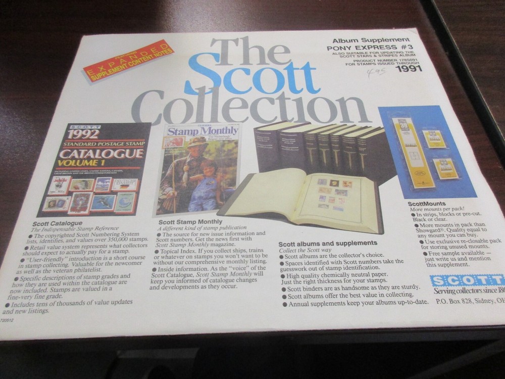 THE SCOTT THE SCOTT  ALBUM SUPPLEMENT PONY EXPRESS  #3  W/FREE SHIPPING!!