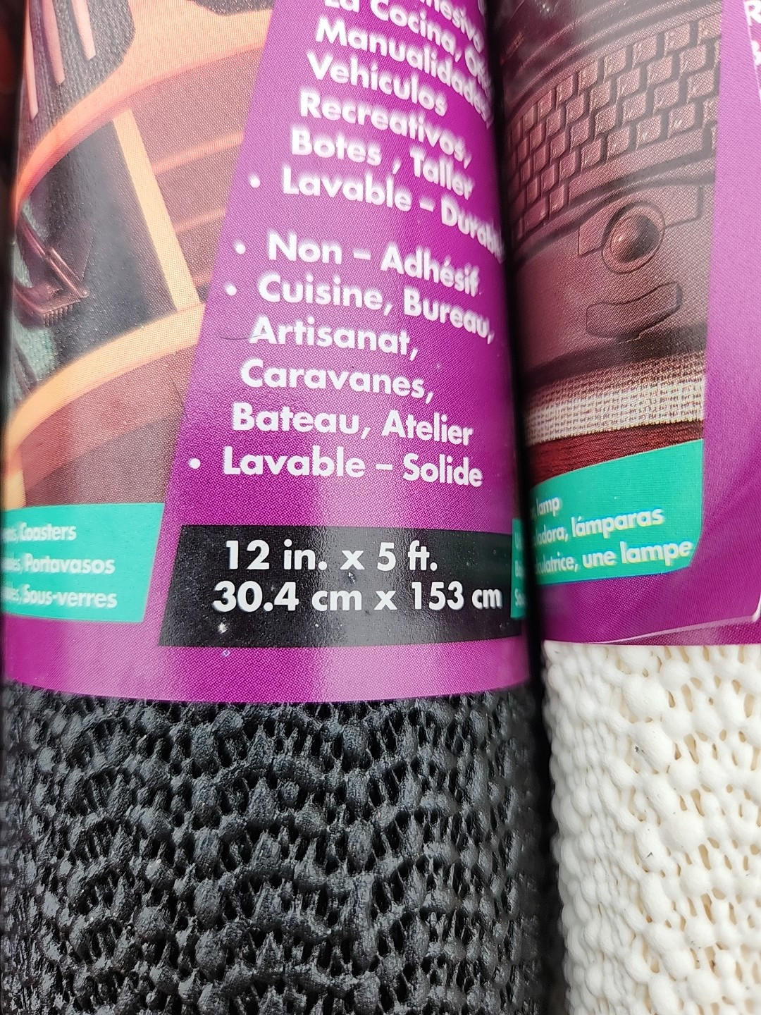 Magic Grip Shelf/ Cabinet/ Drawer Liner 5 Rolls (12" x 60") Various Colors