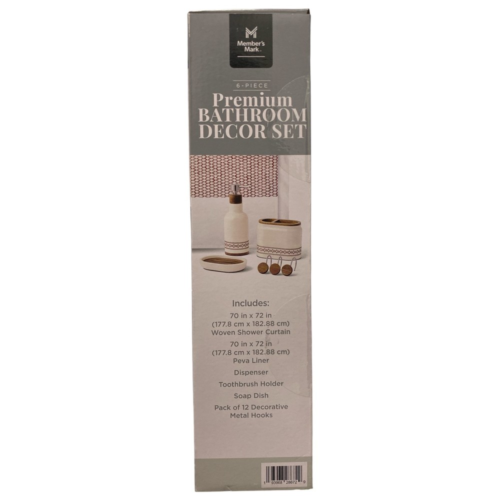 Member's Mark 6-Piece Premium Bath Set, Rust