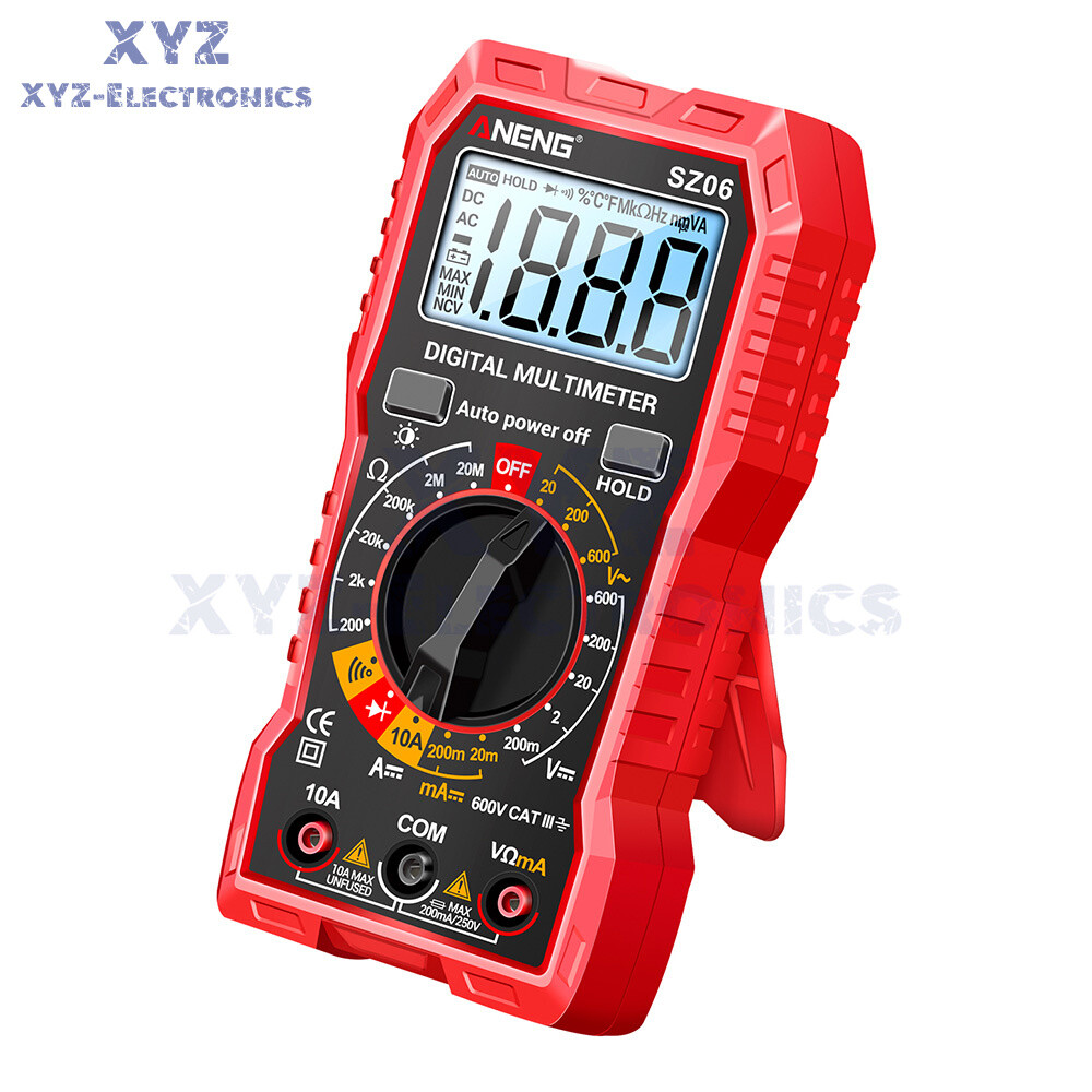 ANENG SZ06 LCD Digital Multimeter 2000 Count AC/DC Voltmeter Ammeter Volt Meter