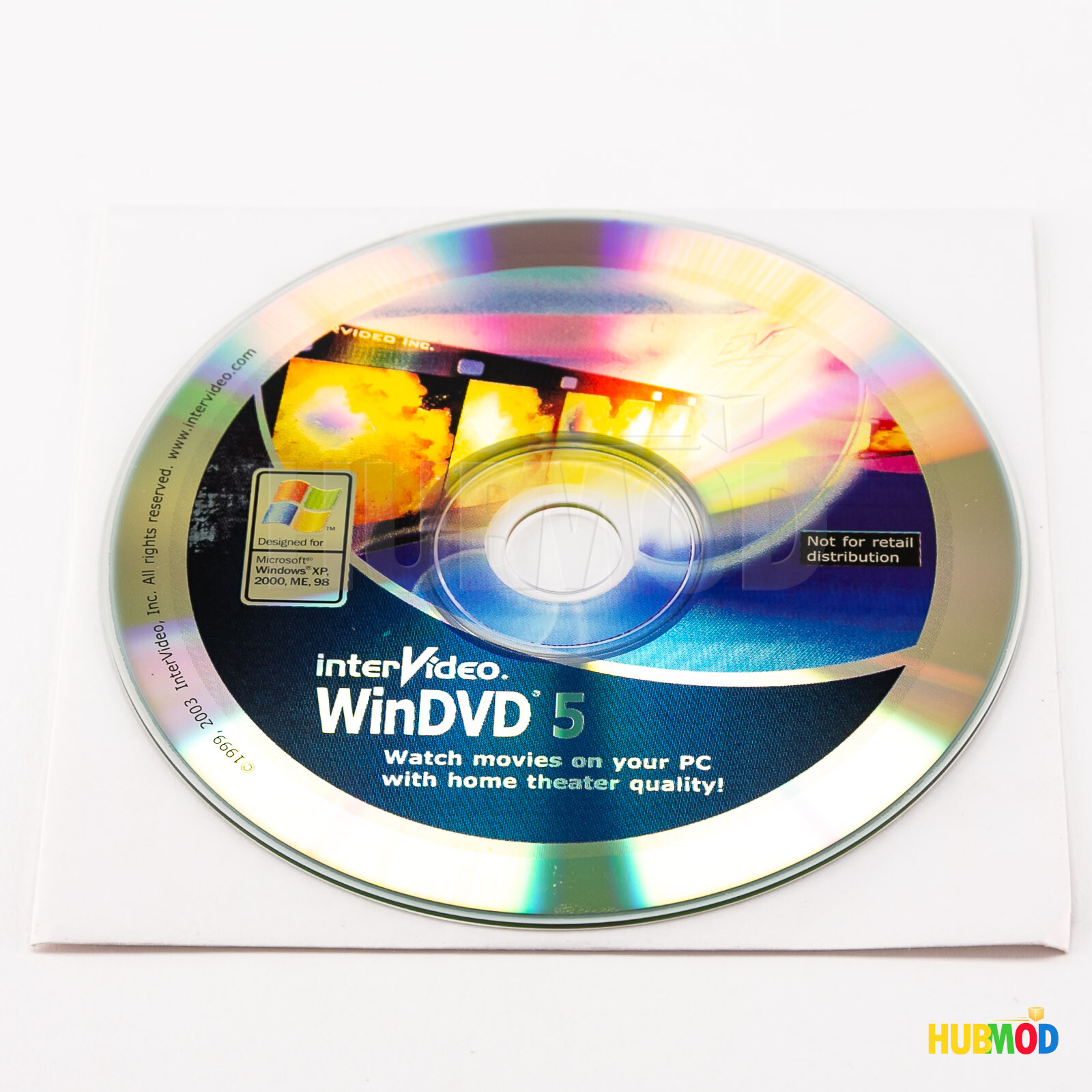 InterVideo WinDVD 5 CD For Windows 98, XP, 2000, ME with Serial Number