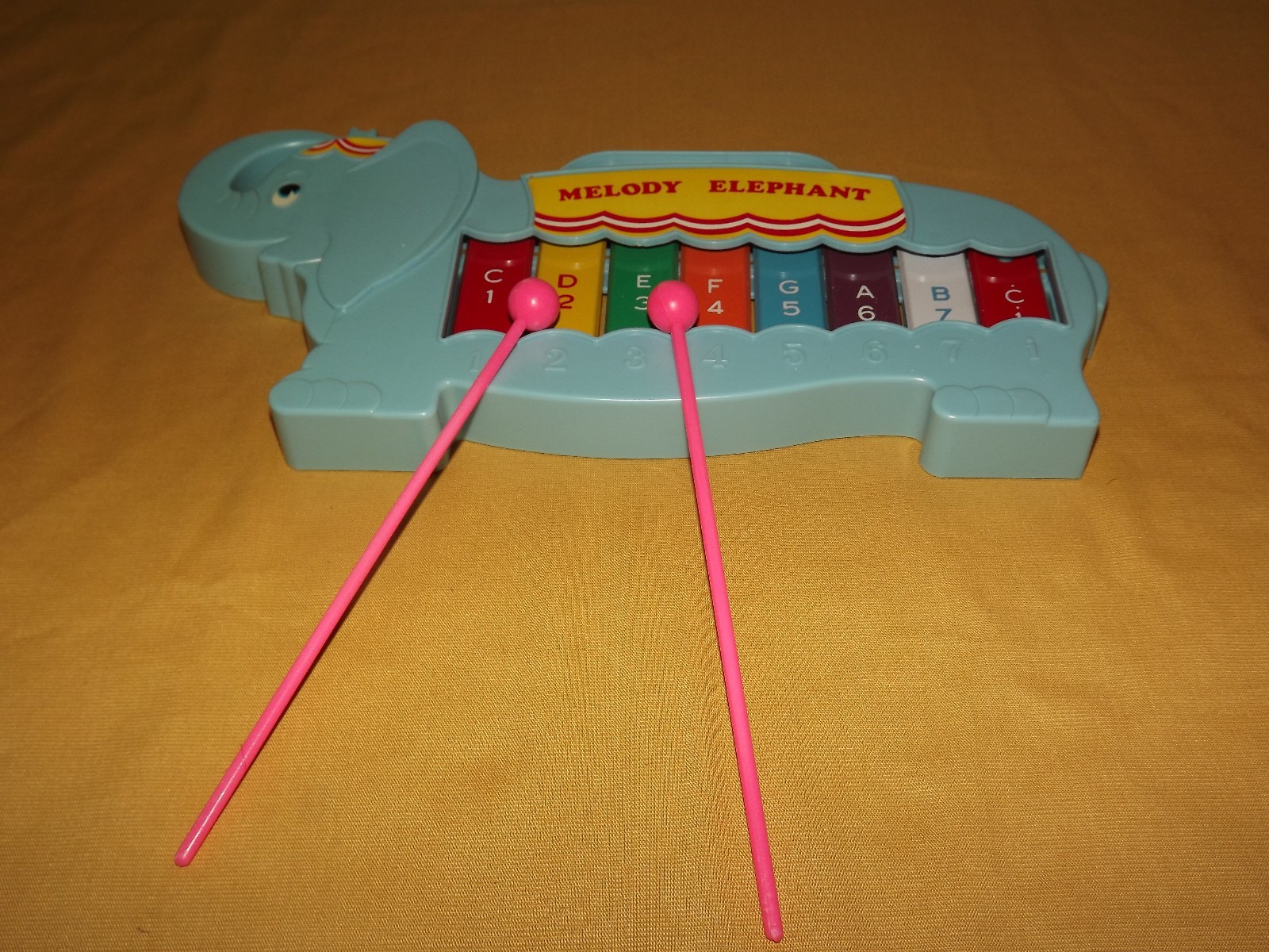 VINTAGE TOY MELODY ELEPHANT MUSIC TOY XYLOPHONE