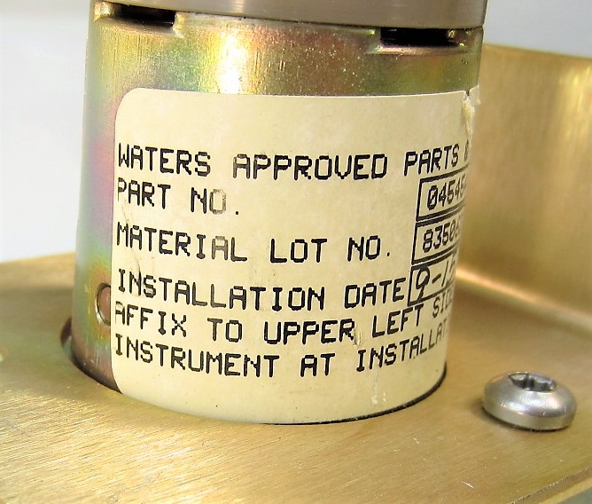 Waters 717 Plus Autosampler 045454 Pressure Valve