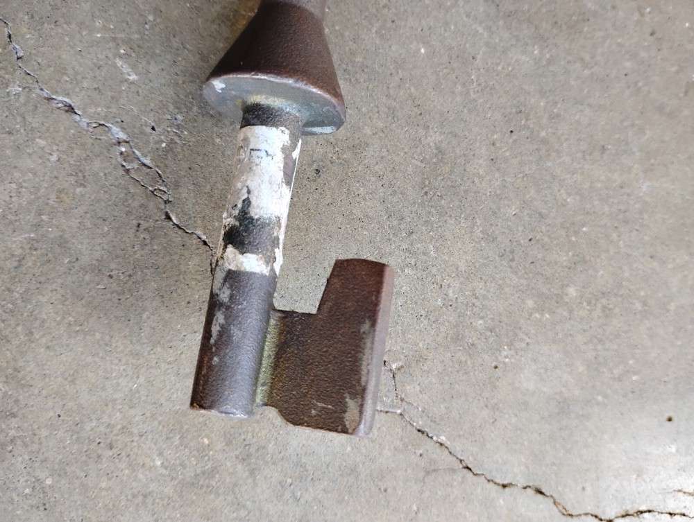 Vintage Solid Brass Water Meter Box Key