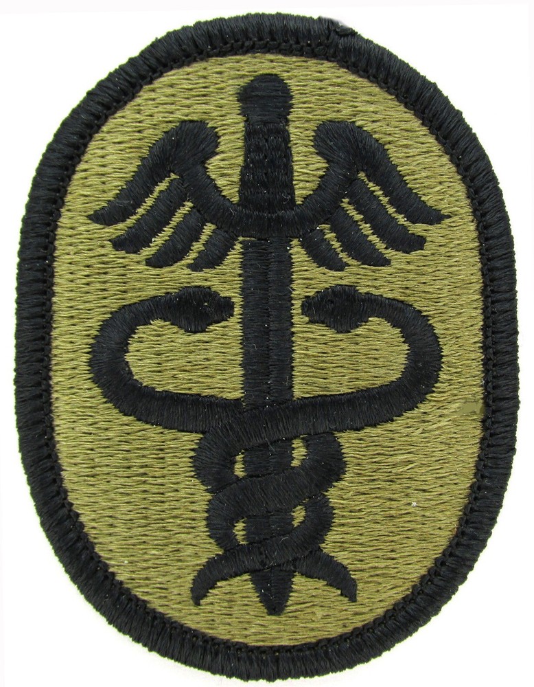 U.S. Army Health Services Command OCP Hook Back Military Patch
