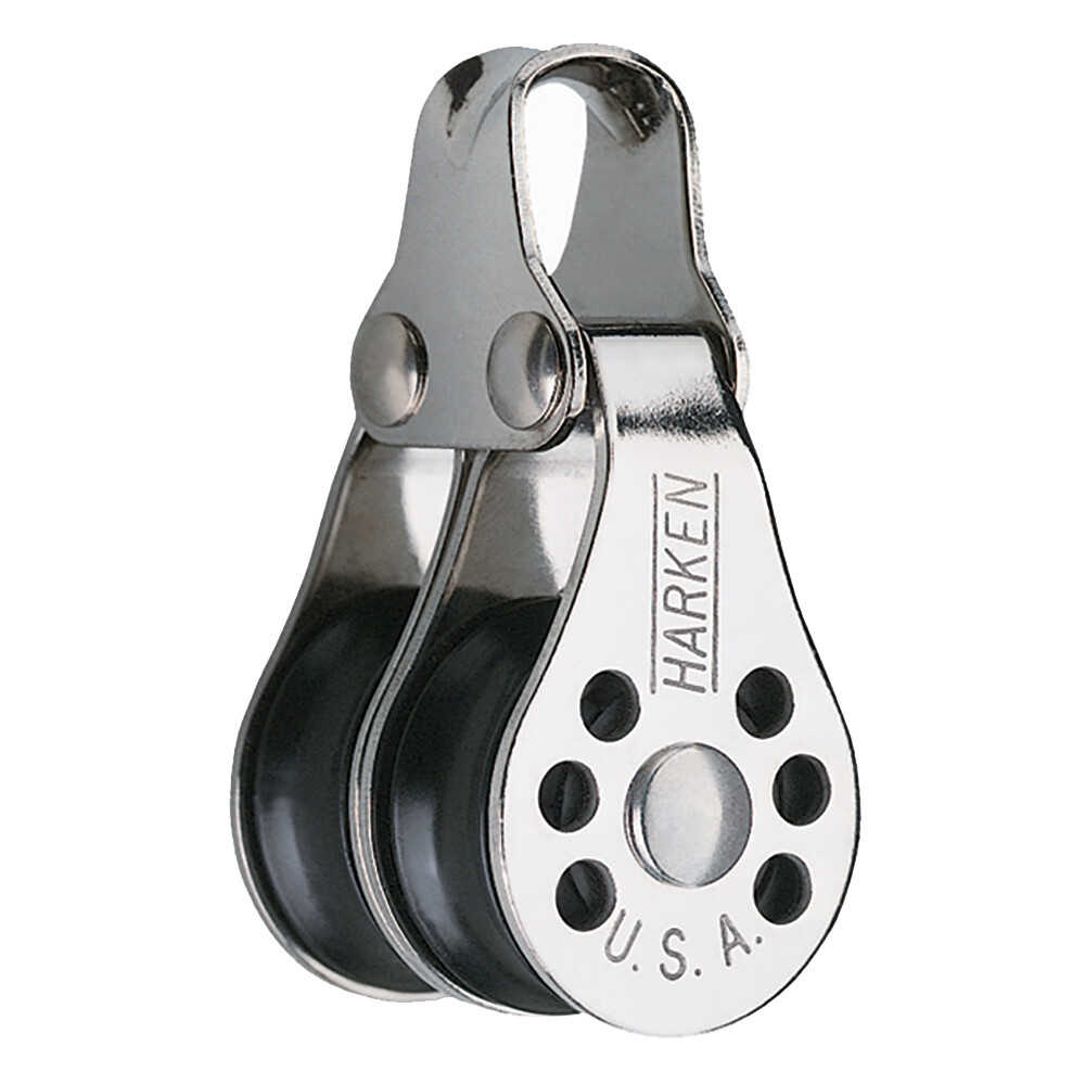 ​Harken 22mm Double Micro Block 350lb Load Compact & Lightweight Sailing Block