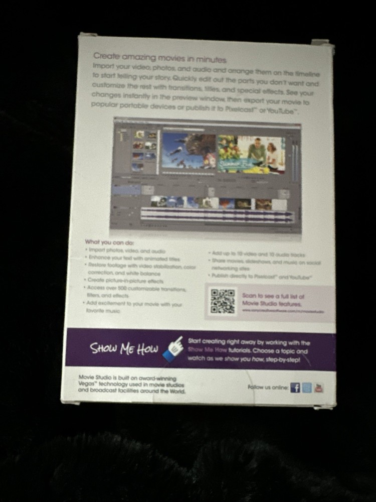 Sony Movie Studio - version 11 Audio/Video Authoring Video Editing Software