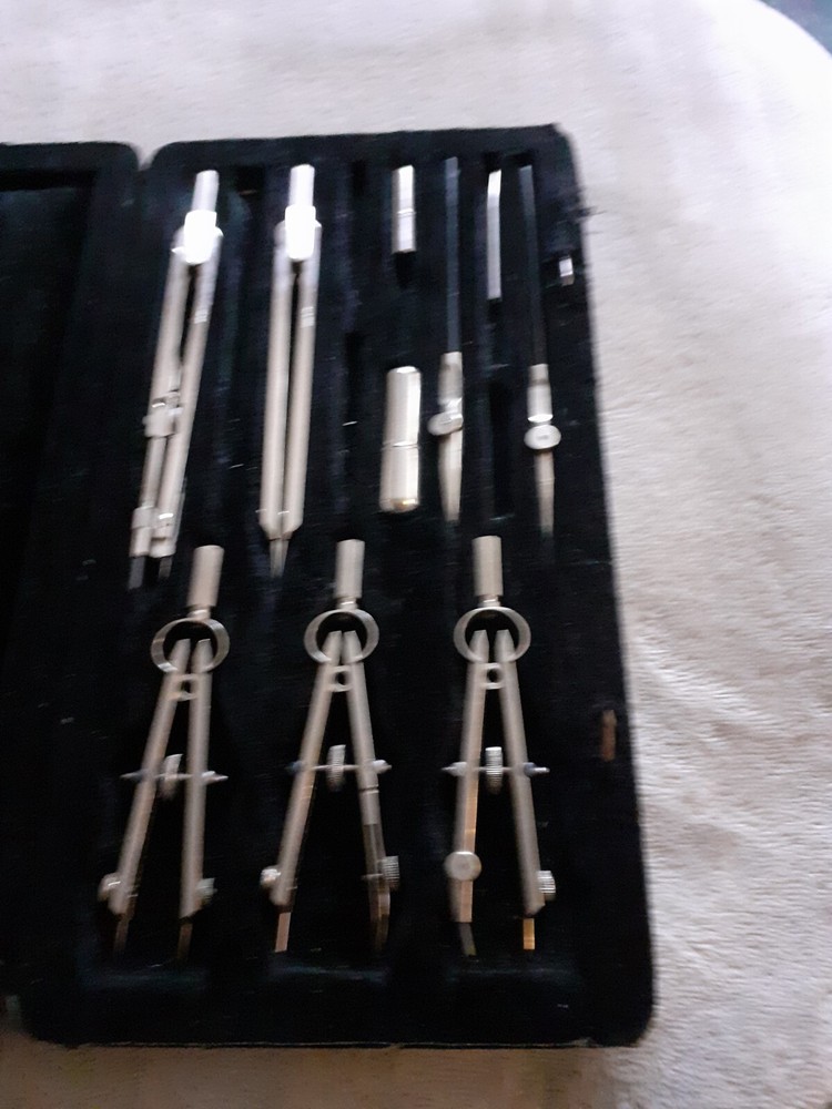 Vintage cased Simplon Technical Drawing Insrument Compass set