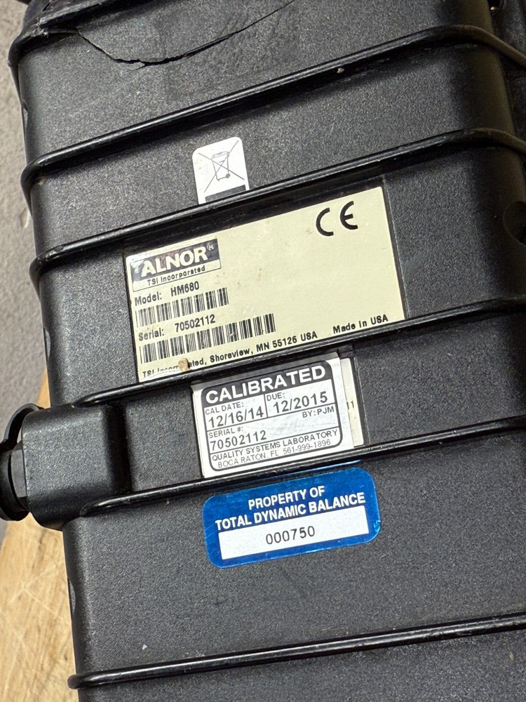 TSI ALNOR HM680 Hydrolic Manometer