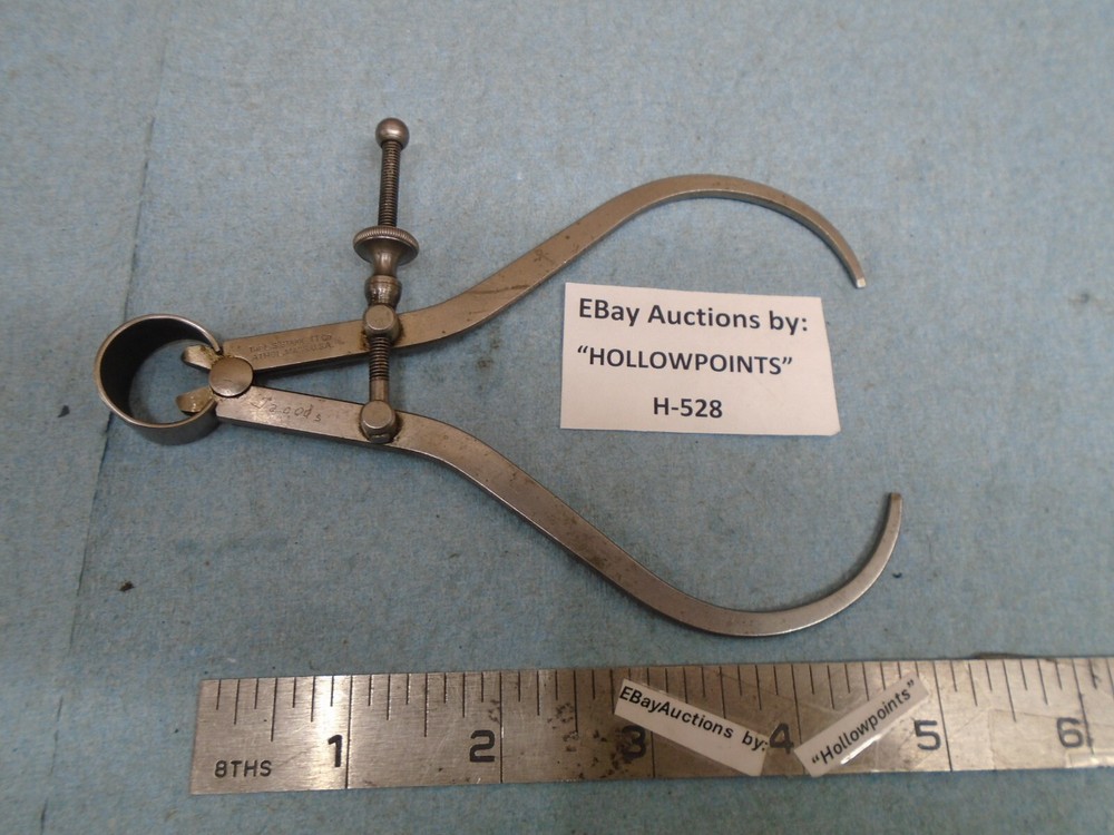 LS Starrett No. 79 Yankee Spring Type 5" Outside Caliper Flat Leg Solid Nut H528