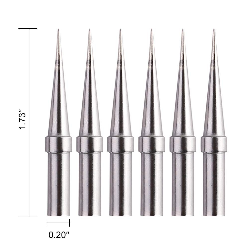 6pcs Replacement Tips Weller ET Soldering Iron for