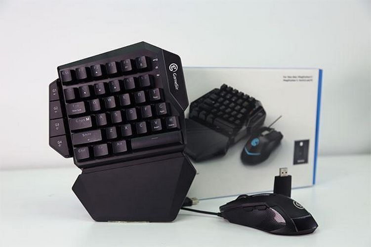 GameSir VX Single Hand Wireless Gaming Keyboard Mouse for PS4 Xbox Switch PC