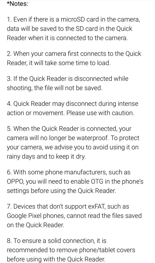 Original Insta360 X4 Quick Reader - Fast & Convenient Data Transfer