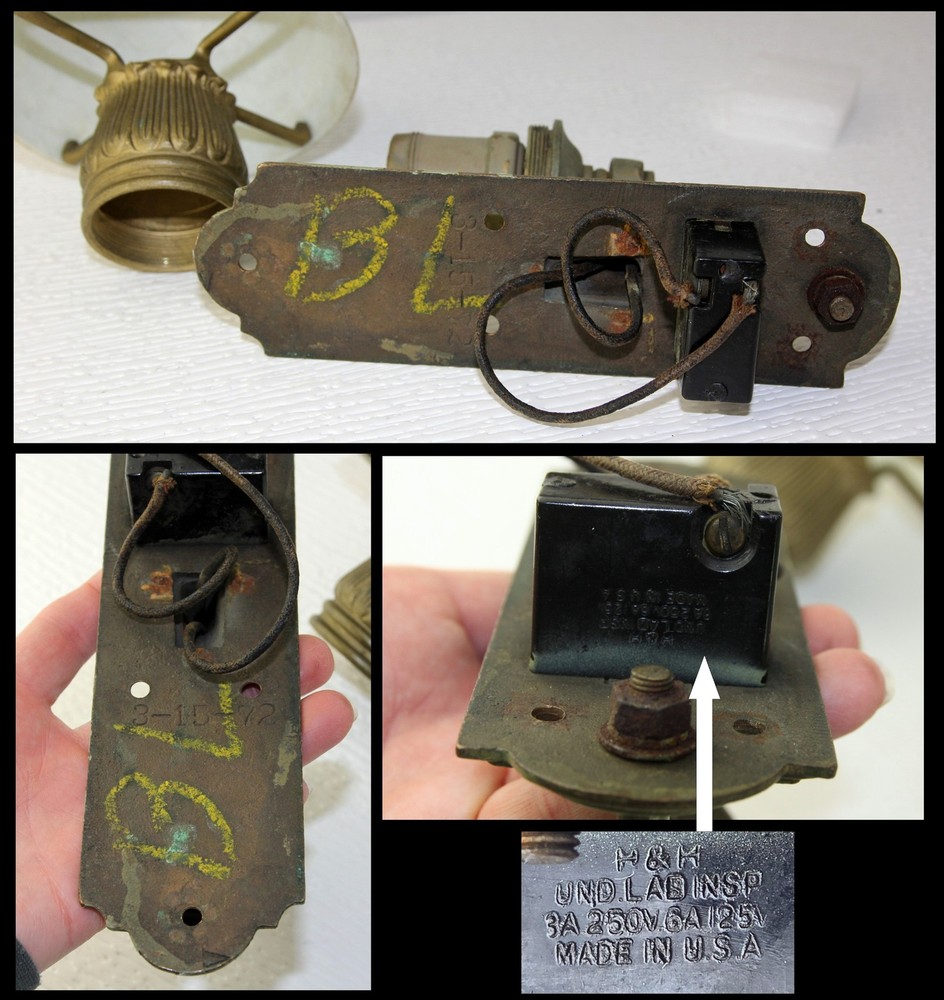 1920 Brass Neoclassical Pullman Sleeper Passenger Railroad Car Wall Sconce Light