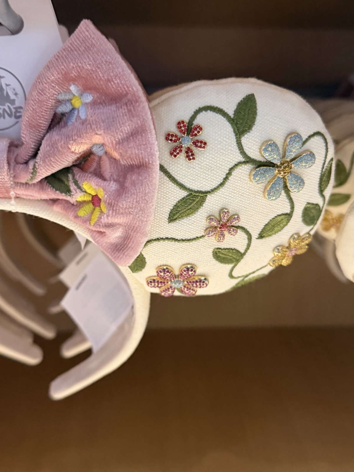 Disney Parks x Baublebar Minnie Mouse Floral Adult Ear Headband NWT