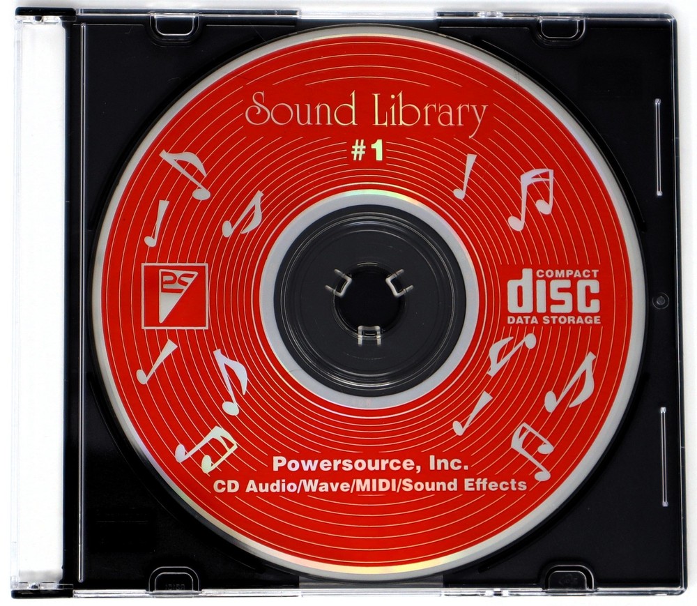 Powersource Inc Sound Library #1 Sound Effects/Sample/MIDI/Sampling CD 1990s