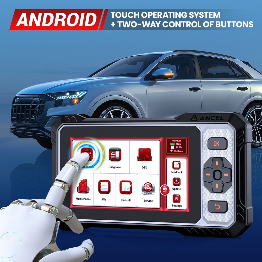 All System Car Diagnostic Bi-directional CAN FD OBD2 Auto Scanner Code Reader