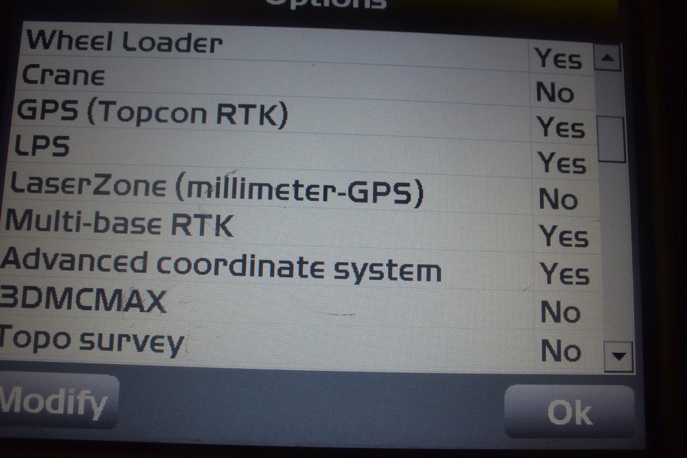 Topcon SmartGrade Control Panel Model GX-55 WITH OPTIONS #041