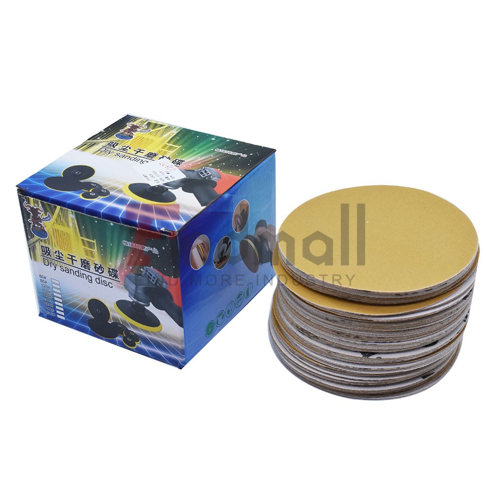 Hook Loop Pads Sanding Disc Flocking 100 Pack High Precision 6" 240 Grit NO-Hole