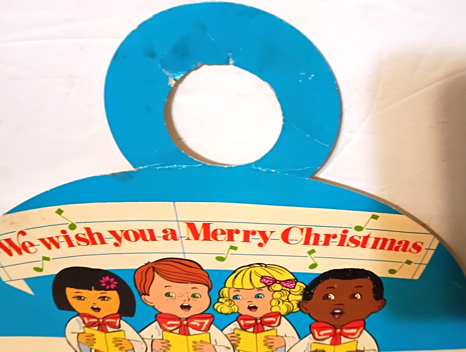 RARE 1960s? ROYAL CROWN COLA "MERRY CHRISTMAS" BOTTLE HANGER/TOPPER