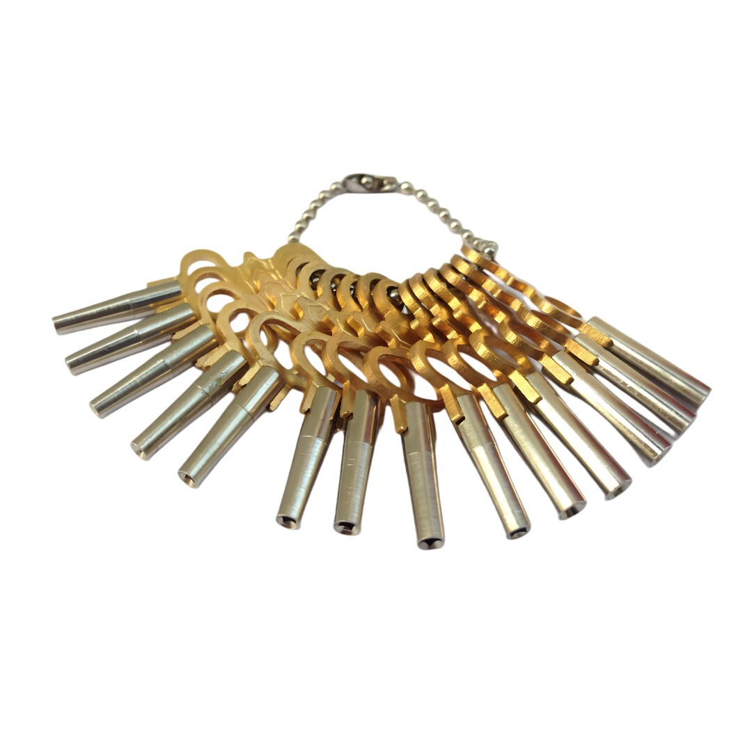 PREMIUM Set of 14 Pocket Watch Key for Winding & Setting Size 00-12