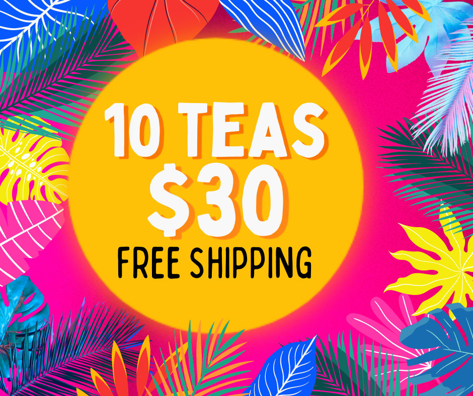 Loaded Tea Kit PACK OF 10 Zero Sugar Flavored Ice Tea Powder Mix High Energy