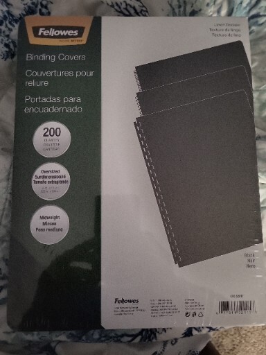 Fellowes 200 Oversized Linen Binding Covers