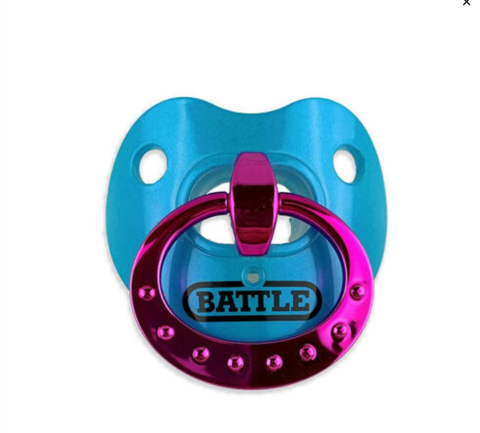 Battle Sports CHROME Binky Oxygen Football Convertible Mouthguard
