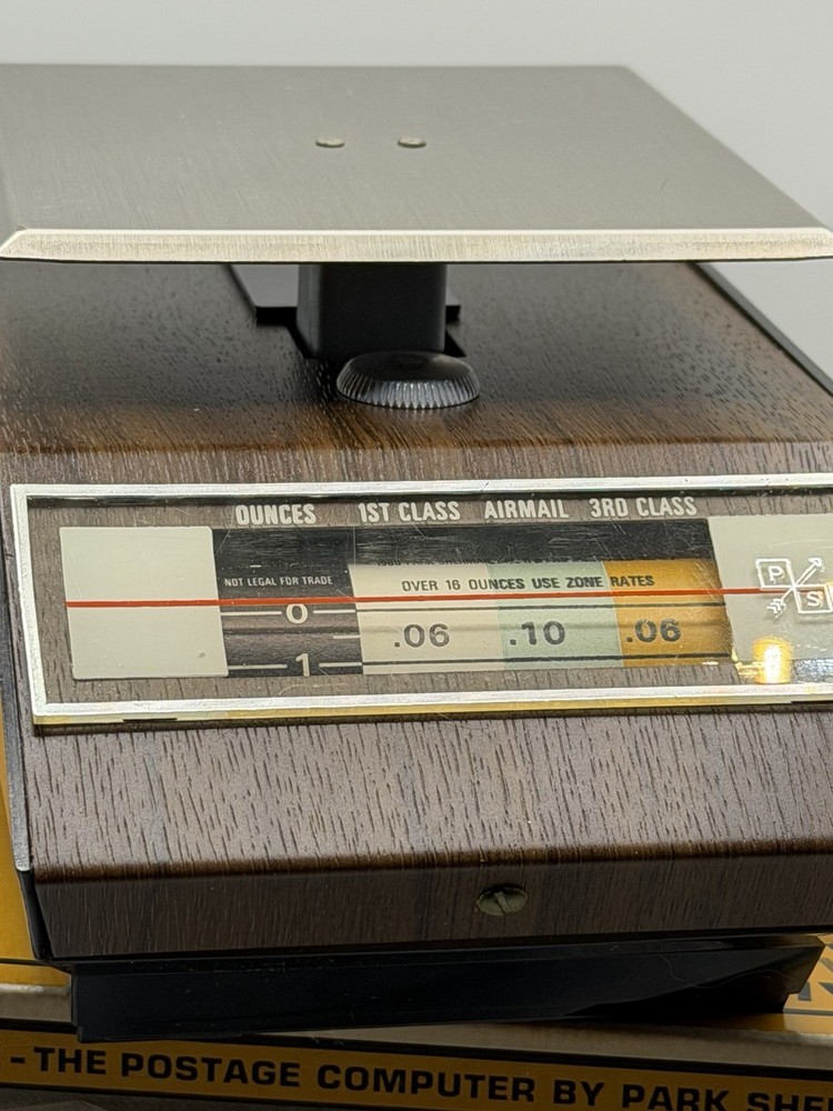 Mail Scale Postal Scale Mid Century Park Sherman The Postage Computer Stainless