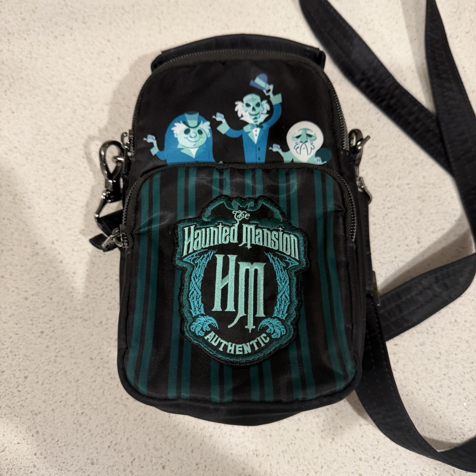 Disney Parks Lug Haunted Mansion Crossbody Bag Skeeter Hitchhiking Ghosts