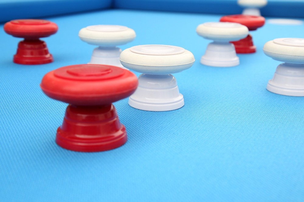 WEATHER PROOF/OUTDOOR RECTANGULAR BUMPER POOL TABLE IN BLACK BY BERNER BILLIARDS