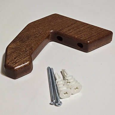 Archery Bow Rack Hooks | Mahogany (Sold Individually)