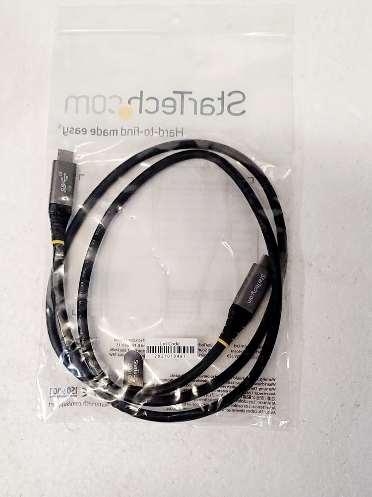 StarTech.com 3.3' Display Port Cable Gray/Black, USB type C, M/M (USB31CCV1M)