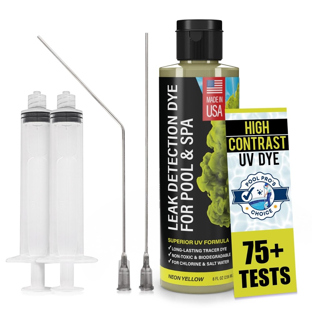 Pool Leak Detection Dye Kit - with 2 Precision Applicators - 75+ Tests - Supe...