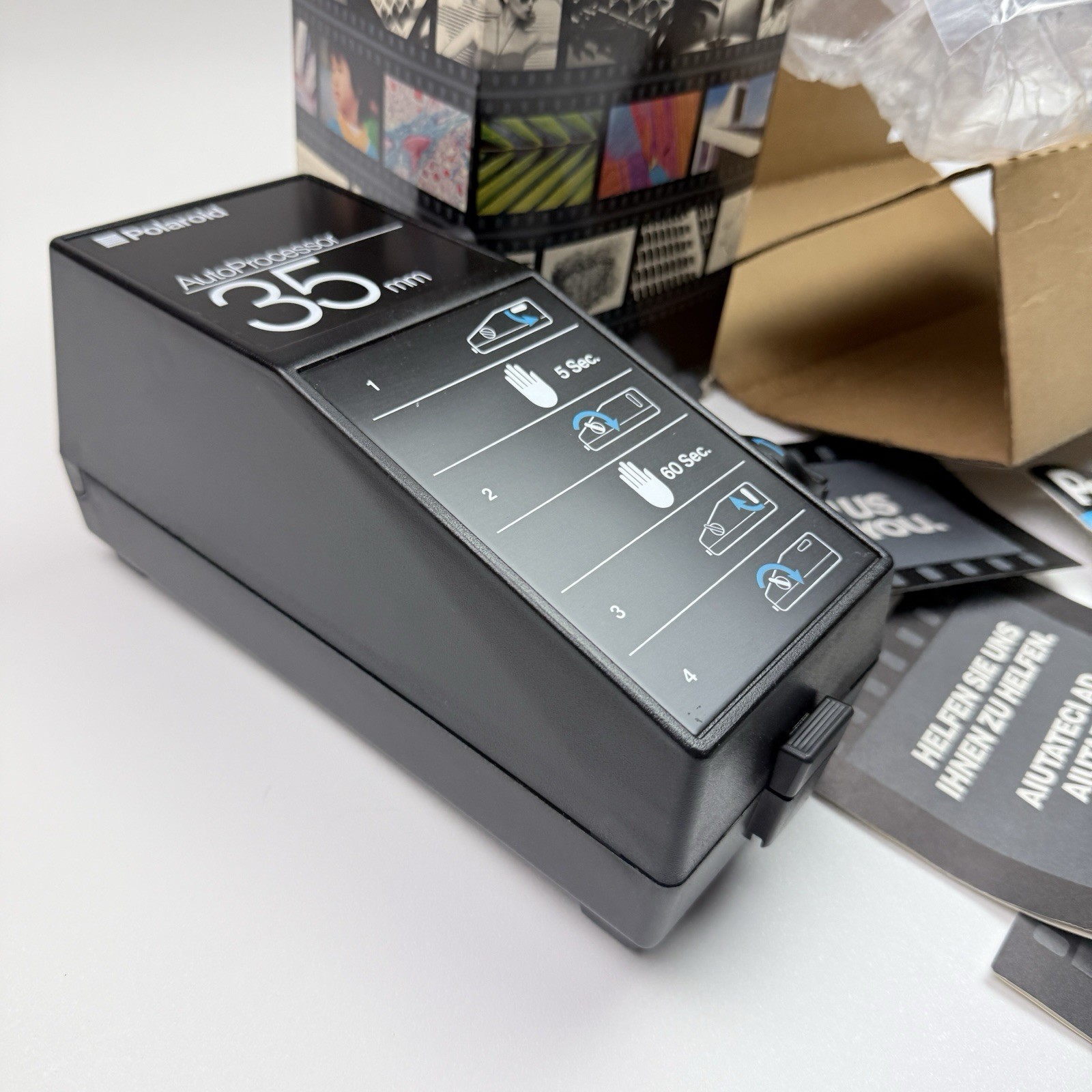 Polaroid 35mm AutoProcessor for Developing Instant 35mm Film W/ Box, Manual