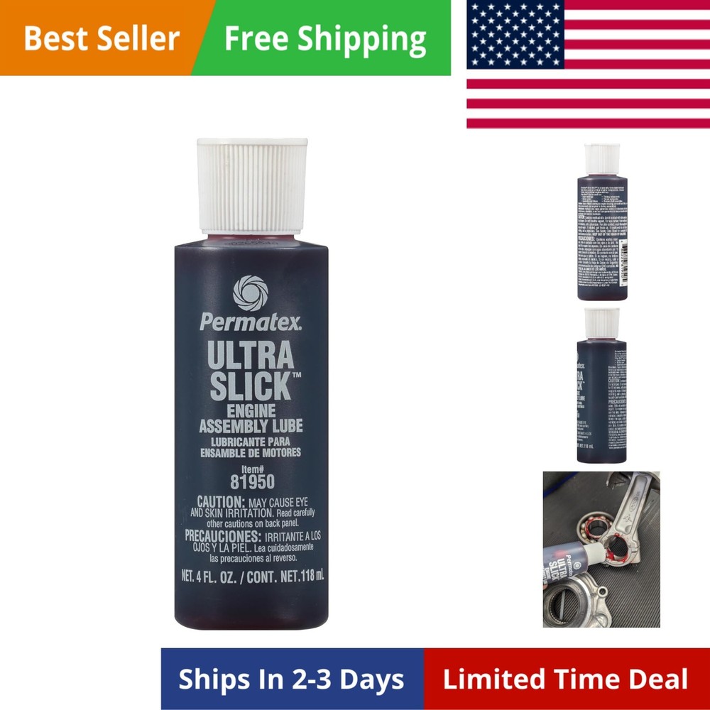 81950 Ultra Slick Engine Assembly Lube, 4 oz. , Red