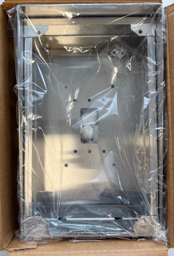 Aiphone SBX-IDVFRA STAINLESS STEEL SURFACE MOUNT BOX FOR IX-DVF-2RA