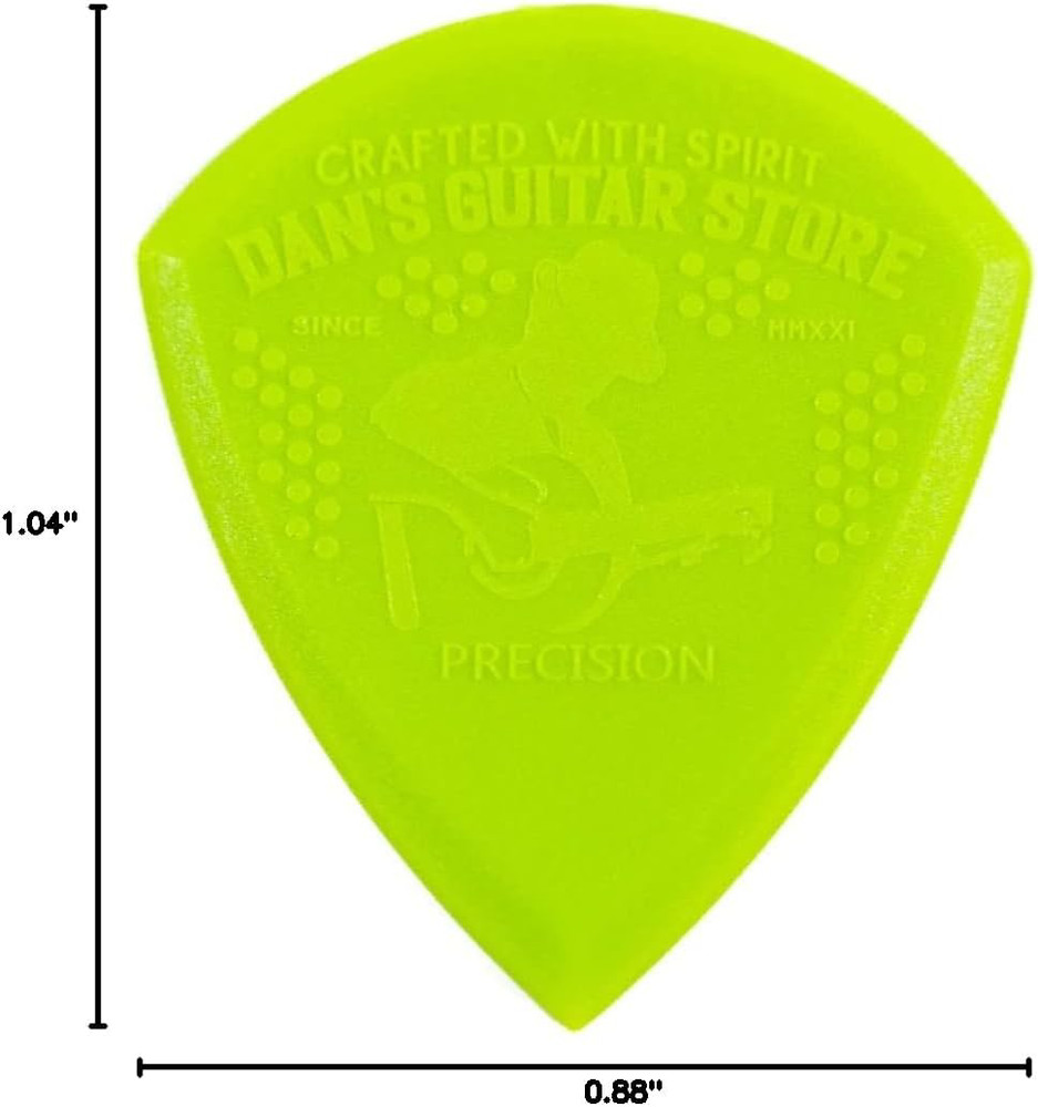 Precision Pick MINI Plectrums 10-Pack - High Grip & Visibility for Guitar