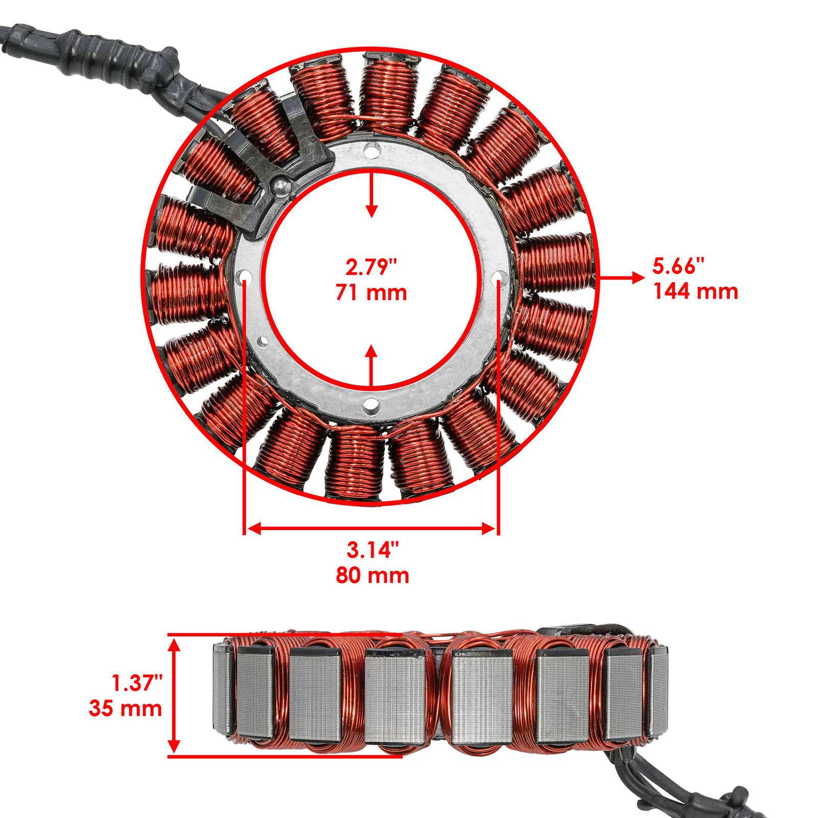Stator For Harley Davidson FLHTPI FLHTP FLHT FLHTC FLHTK Electra Glide 2006-2013