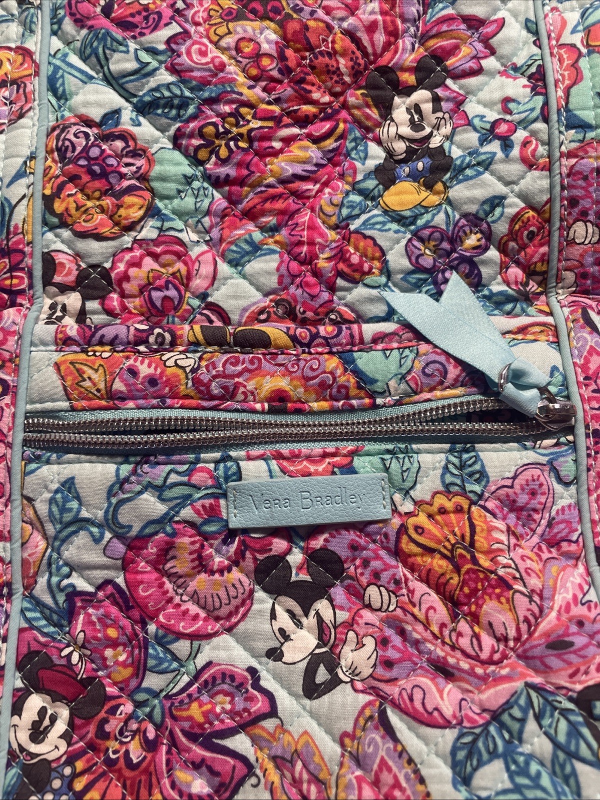 Disney Mickey Mouse and Friends Colorful Garden Iconic Vera Tote by Vera Bradley